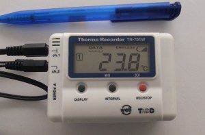 Temperature humidity monitor record voice call sms alert